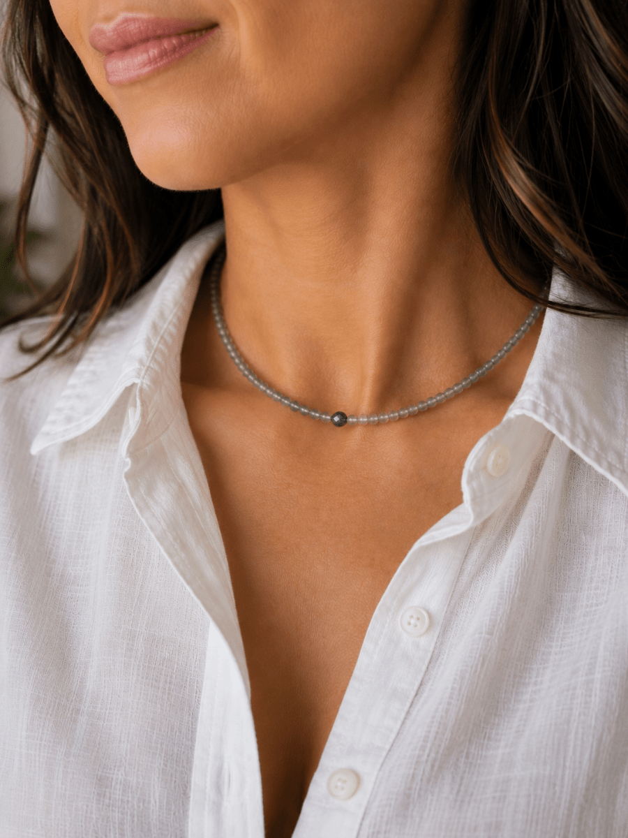 Hidden Light Labradorite Necklace