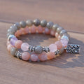 Labradorite, Rose Quartz, Moonstone and Amethyst fertility bracelet (386071952)